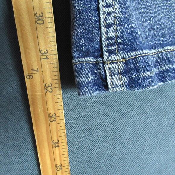 Venus Jeans Womens Size 12 L Blue Bootcut Denim Stretch Dark Wash Mid Rise Moto - Picture 5 of 9